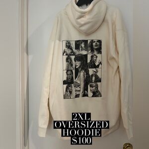 ERAS US TOUR HOODIE OVERSIZED 2X NEW